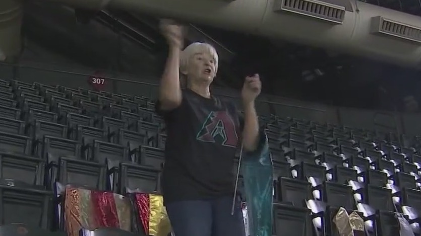 Rally Sally, D-backs super fan, keeps the NLCS faith