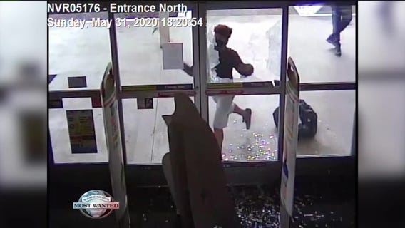 WANTED: Ice axe-wielding looting suspect