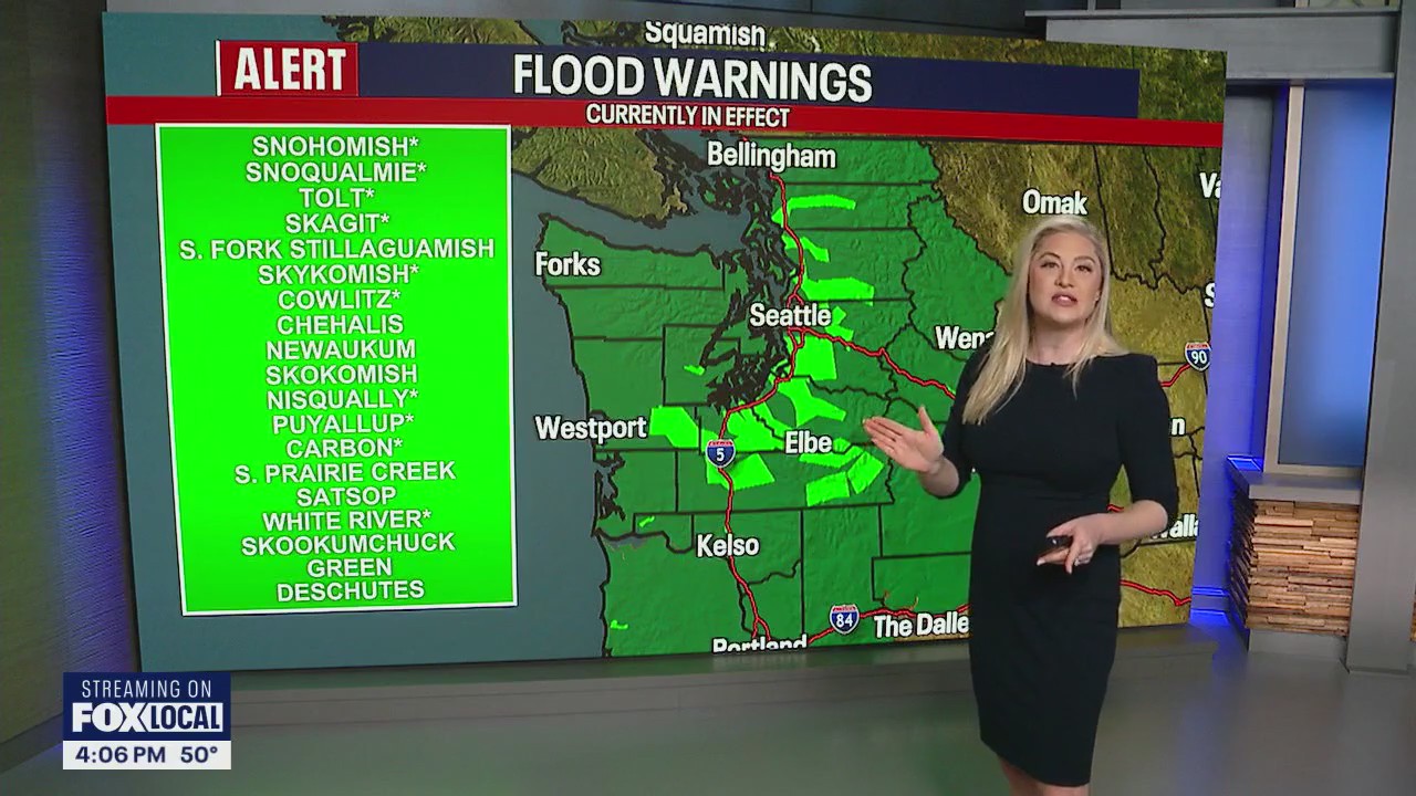 Flood warnings in effect across western WA