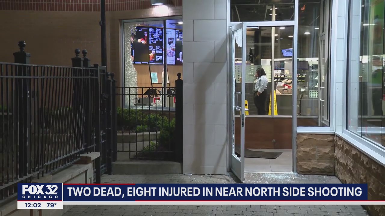 Chicago mass shooting near McDonald's leaves 2 people dead, 7 wounded