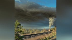 Train fire in Flagstaff under investigation