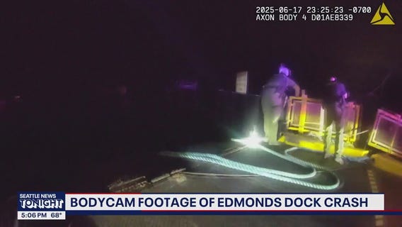 Watch: Bodycam footage of Edmonds dock crash