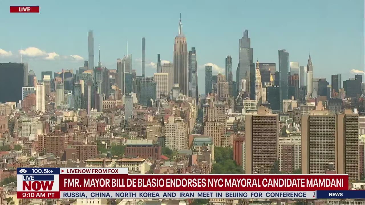 Fmr. NYC Mayor Bill de Blasio endorses democratic socialist Zohran Mamdani