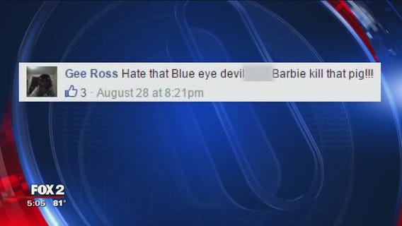 Man arrested for writing 'kill that pig' about police officer on Facebook