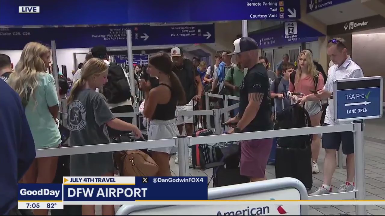 DFW Airport expecting record crowd for July 4 holiday