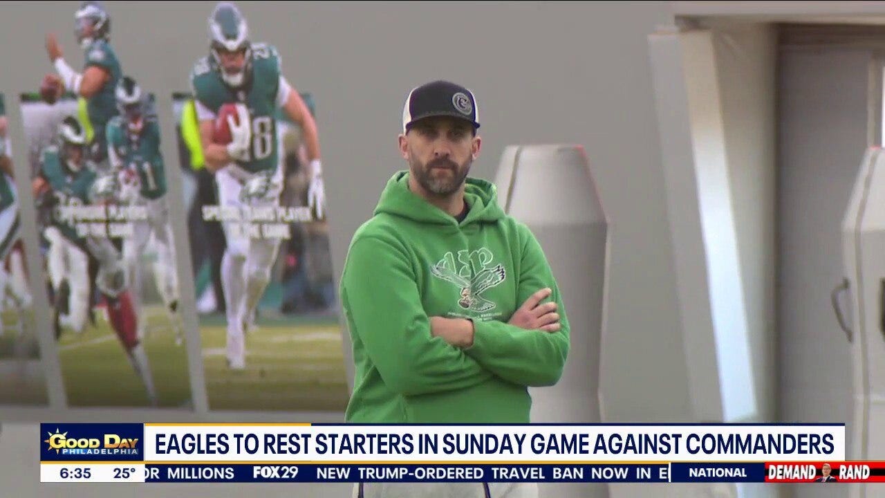 Eagles resting starters for final home game of regular season