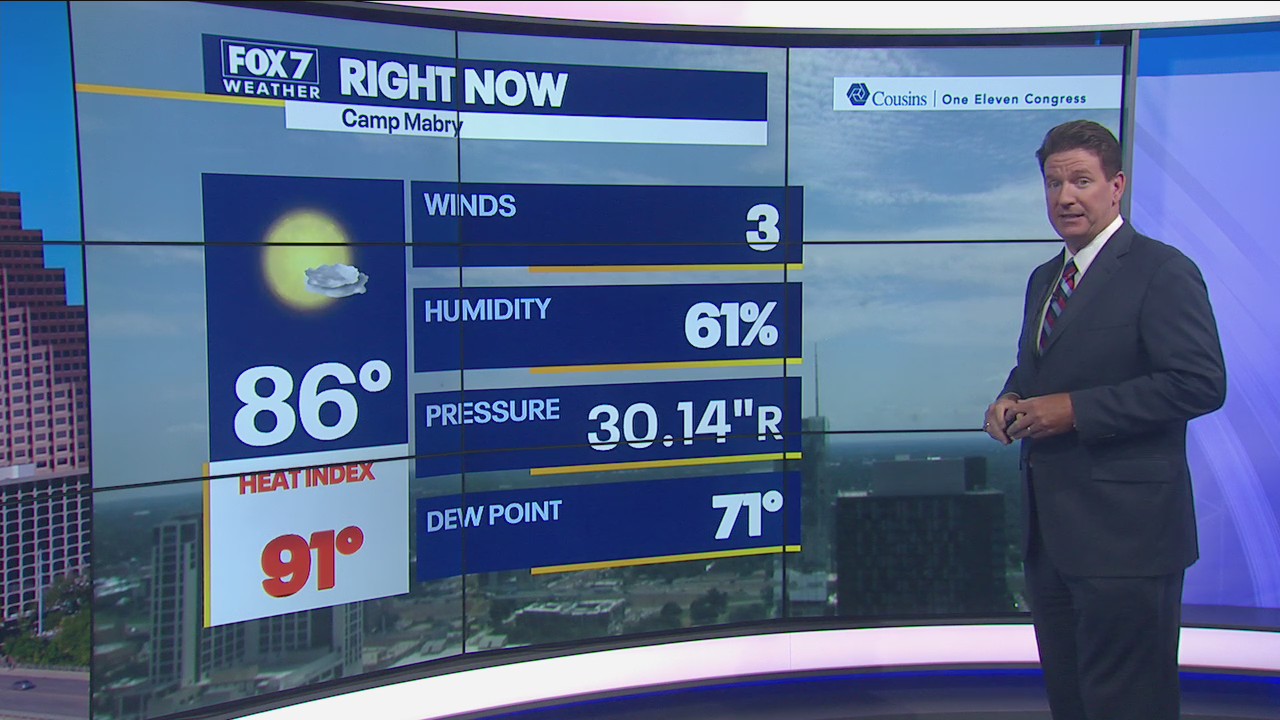 Noon weather forecast for July 22, 2021