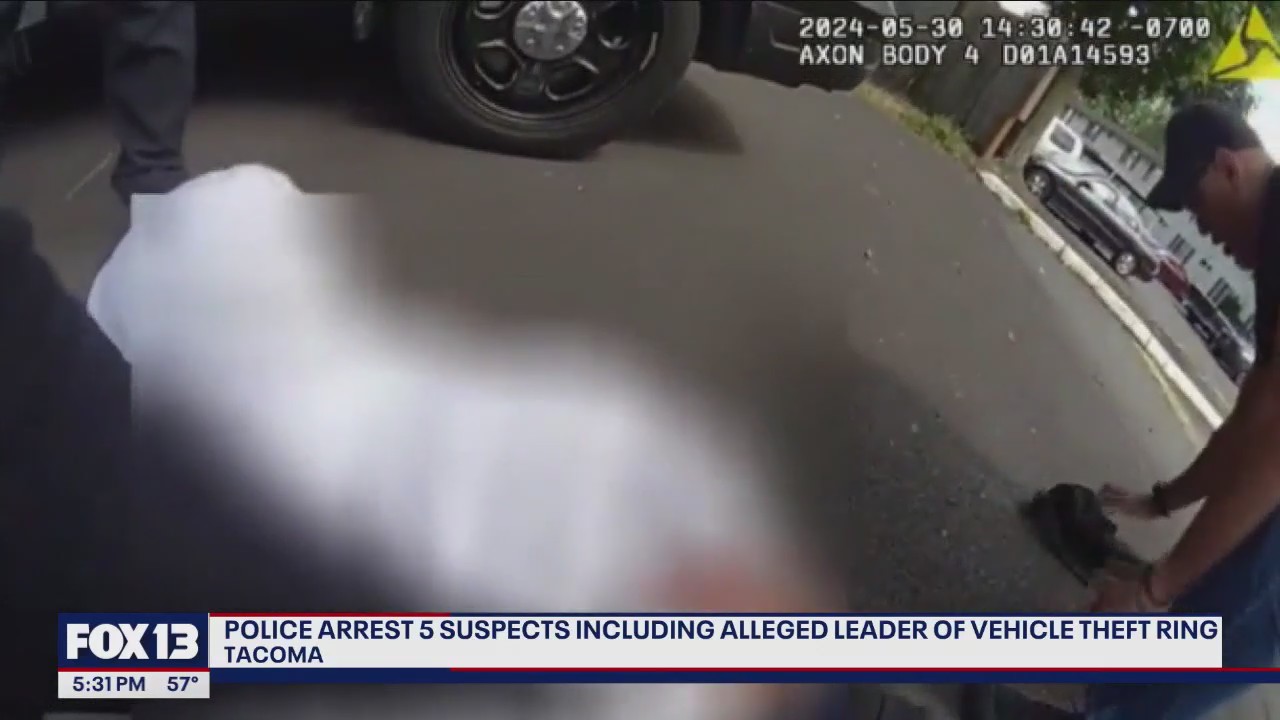 5 arrested, including suspected leader of vehicle theft ring