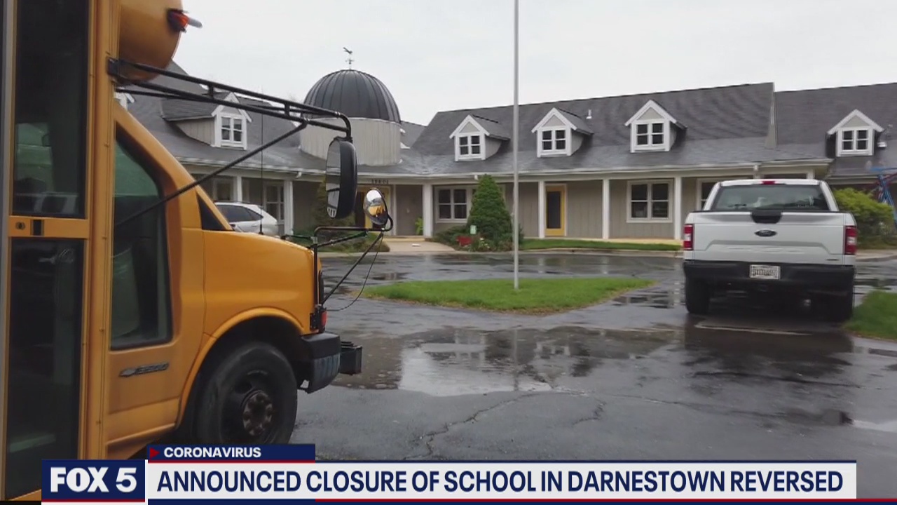 Announced closure of school in Darnestown reversed | FOX 5 DC