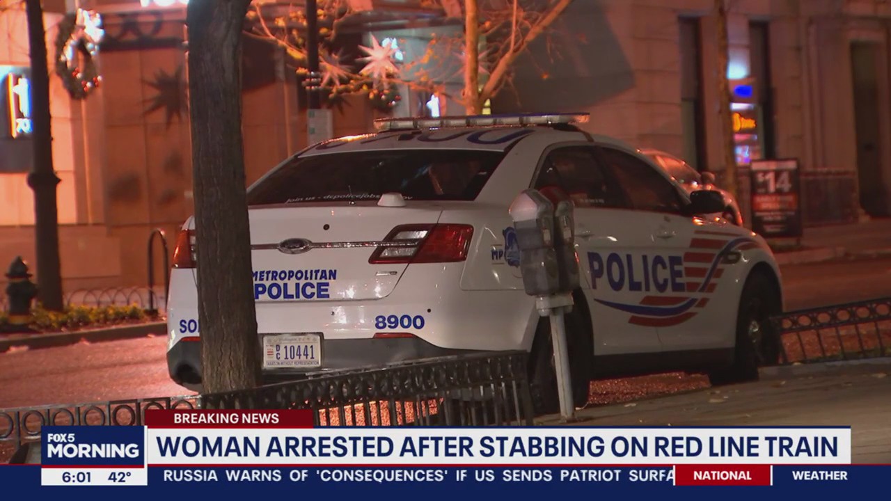 Woman arrested after stabbing man on Metro train during fight ...