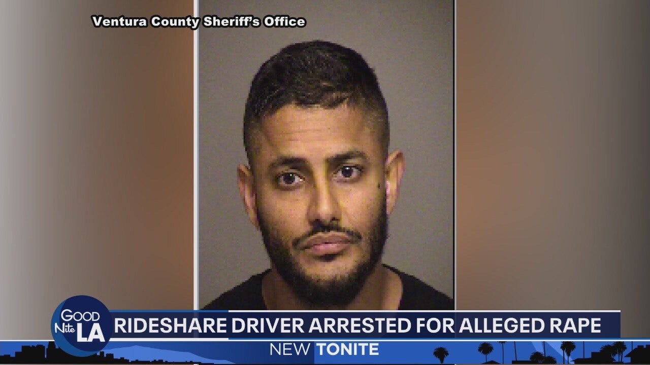 Rideshare driver arrested for alleged rape in Camarillo