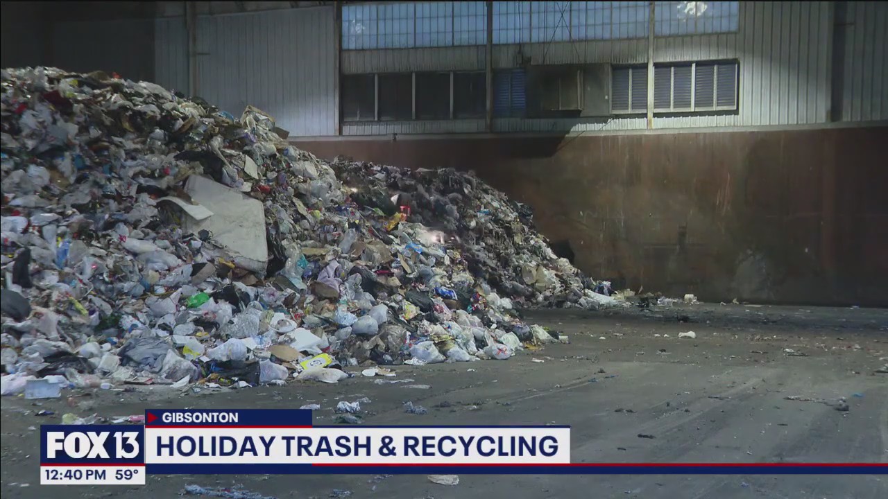 Holiday trash and recycling