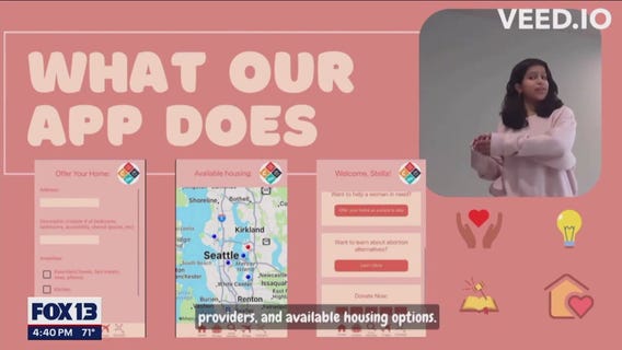Washington teens develop abortion support app