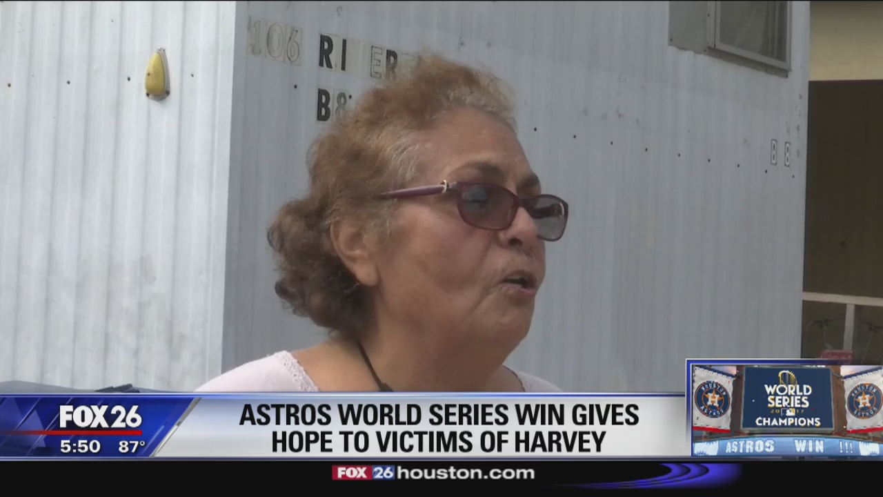 Astros World Series win brings hope to victims of Harvey