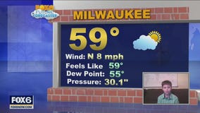 11-year-old Jayce helps with the weather