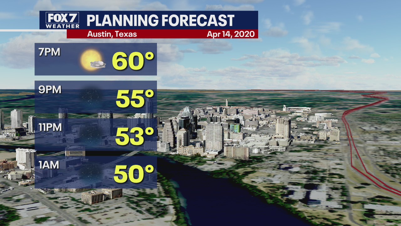 Evening weather forecast for April 14, 2020