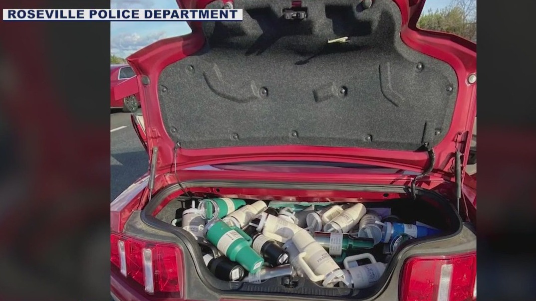 Woman accused of stealing 65 Stanley cups