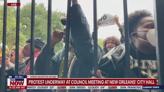 Anti-ICE protest in New Orleans