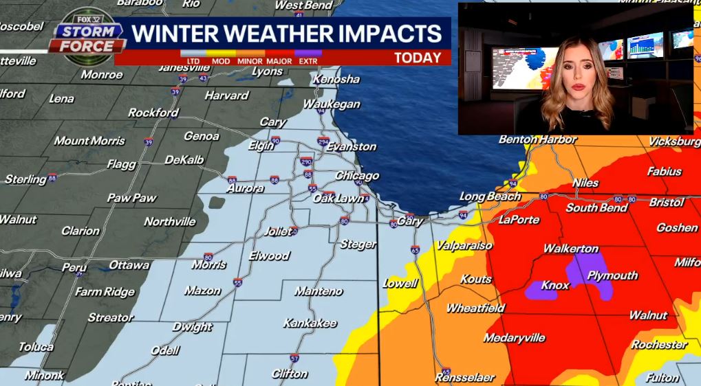 Chicago weather: Heavy precipitation coming down today with gusty wind picking up speed