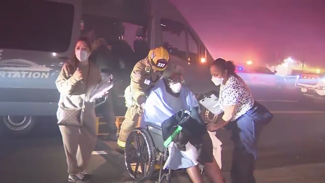 Nursing home residents rescued from Altadena fire