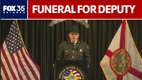 Sheriff Eric Flowers honors deputy killed in Vero Beach