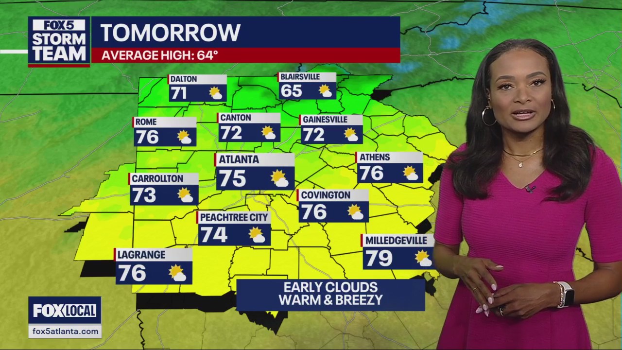 Saturday evening forecast