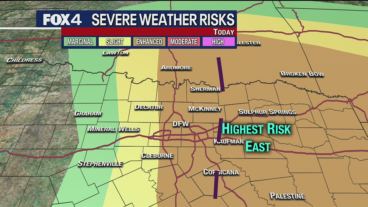 Severe weather possible Wednesday for some in North Texas