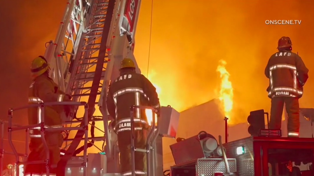 3 firefighters recovering after historic South LA church catches fire