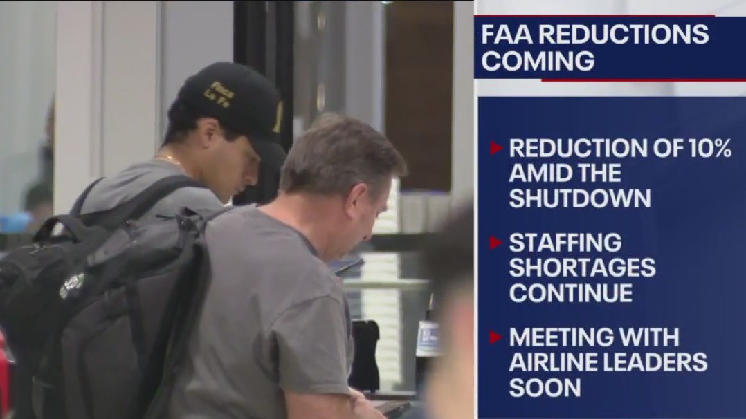 FAA reductions coming this week amid government shutdown