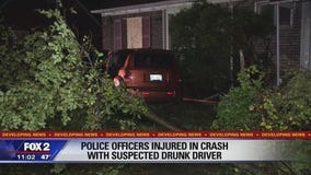 Officers hit by suspected drunk driver on Detroit's east side