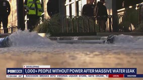 Hundreds forced out of their homes after massive water leak in Wheaton