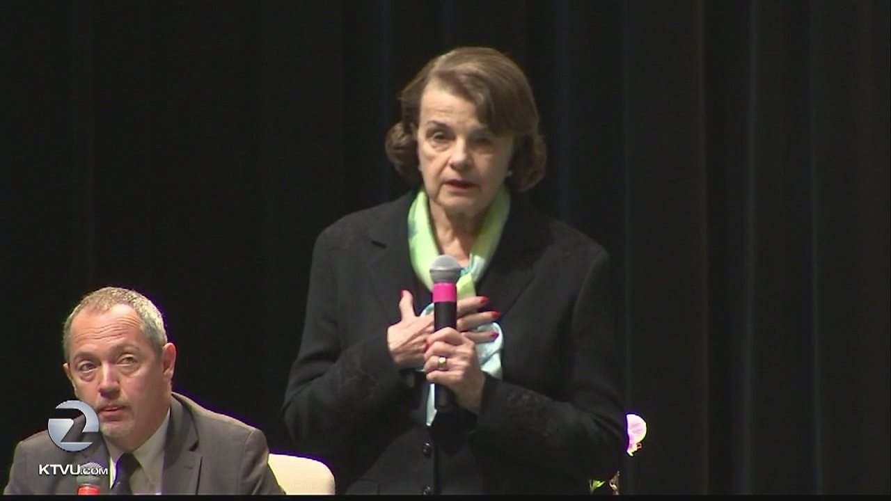 Senator Dianne Feinstein holds town hall meeting in San Francisco