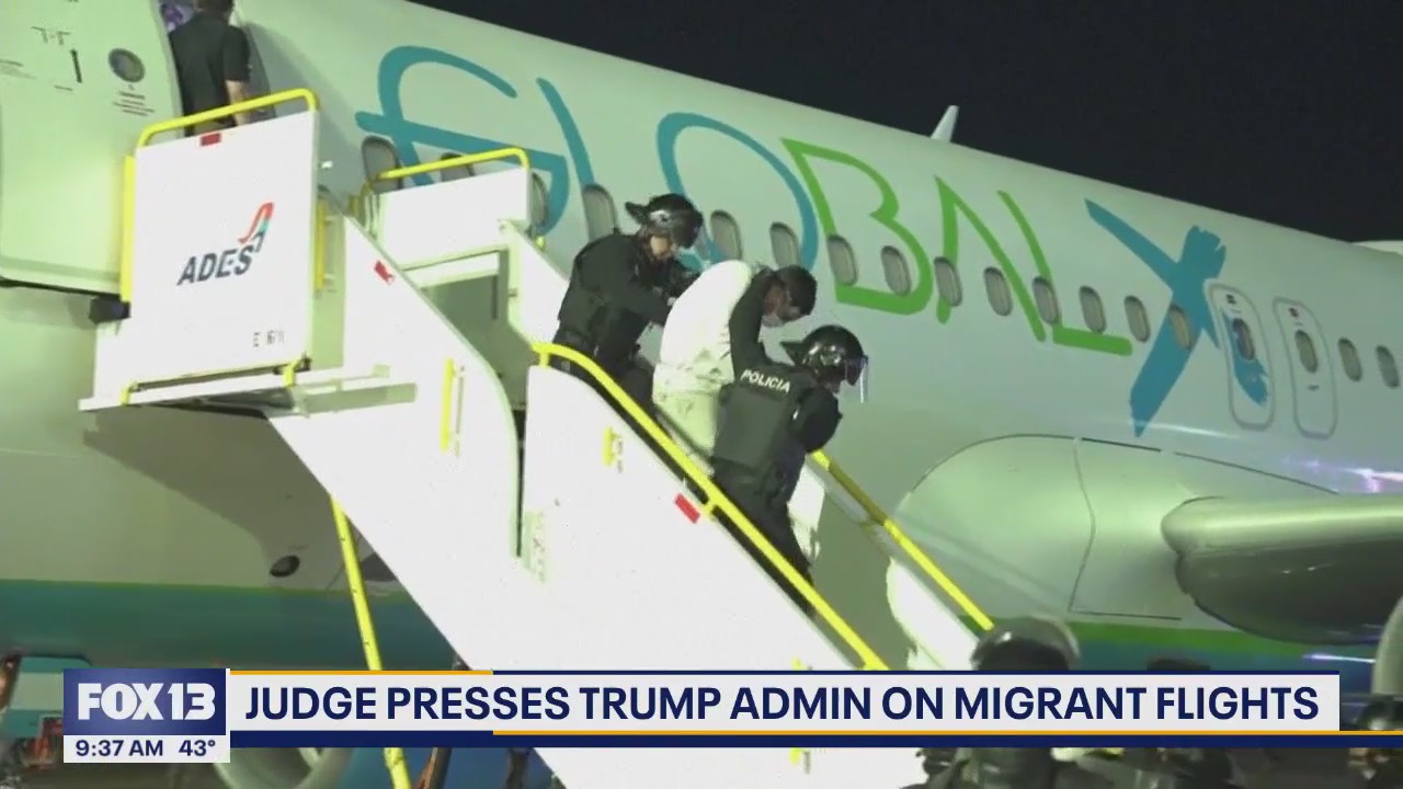 US Judge presses Trump administration on migrant flights