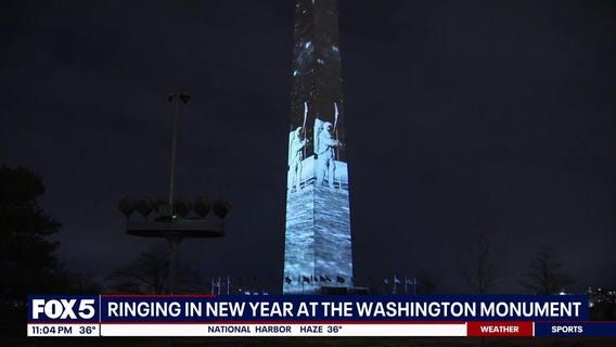 Ringing in the new year at the Washington Monument!
