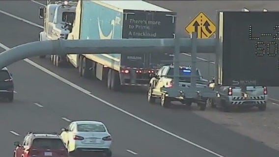 Amazon semi-truck involved in Arizona pursuit