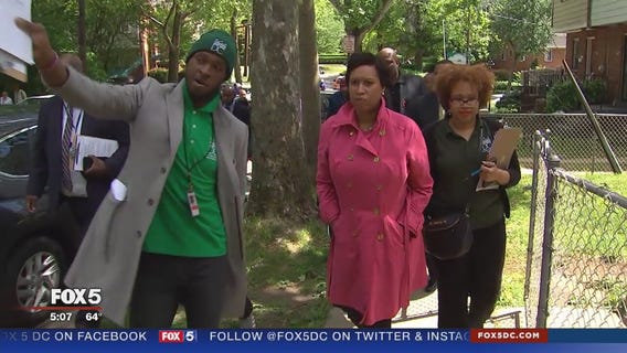 Mayor Bowser holds safety walk in Ward 8