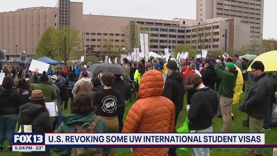UW students rally against international student visa revocations