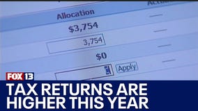 IRS: Tax returns are higher this year