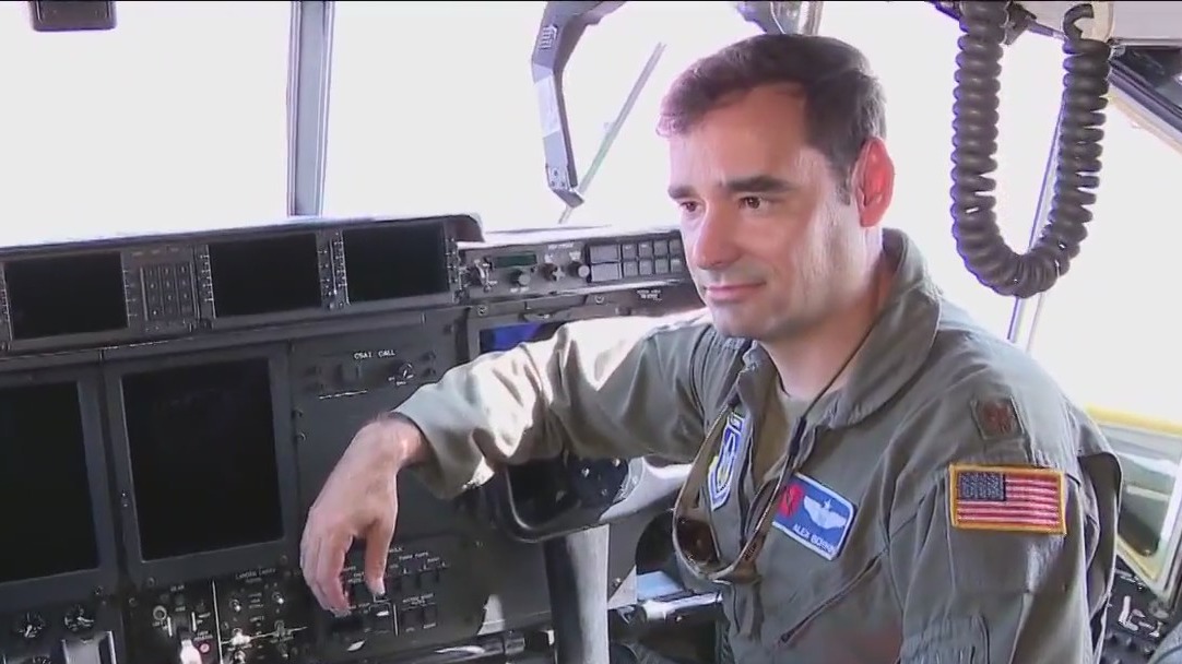 Checking out Hurricane Hunter Plane as part of Hurricane Awareness Week