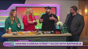 Making Korean street tacos with Bapmukja at Studio 13 Live