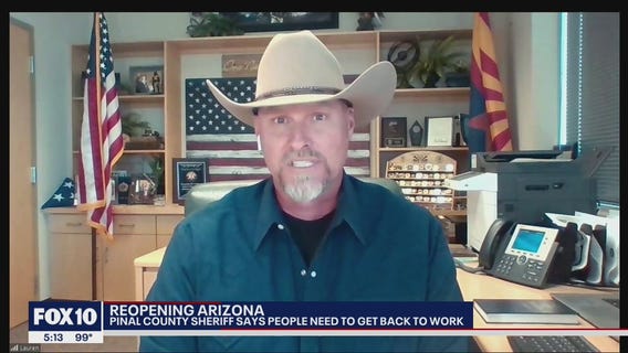 Pinal County Sheriff says people need to return to work