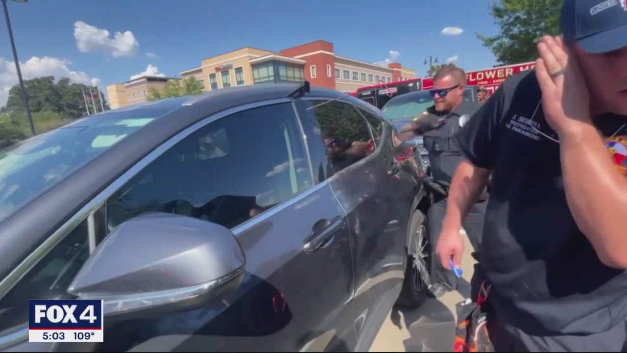 Flower Mound Fire rescues infant locked in hot car | FOX 4 Dallas-Fort ...