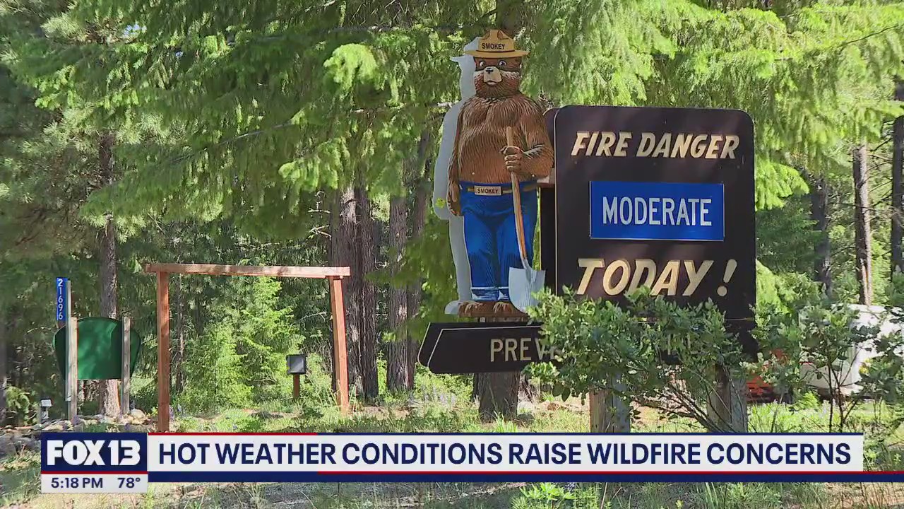 Hot WA weather raises wildfire concerns