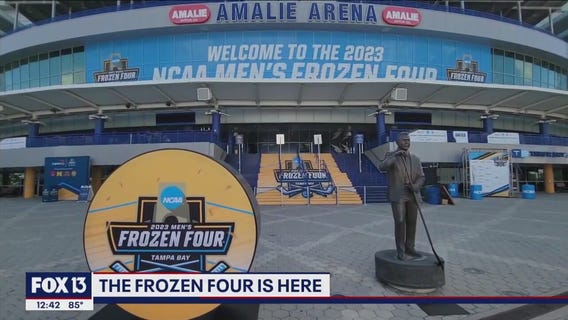 Amalie Arena hosts the 2023 Men's Frozen Four