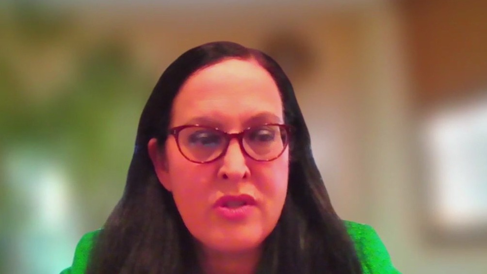 Mariyana Spyropoulos reacts to primary election victory in Circuit Court Clerk race