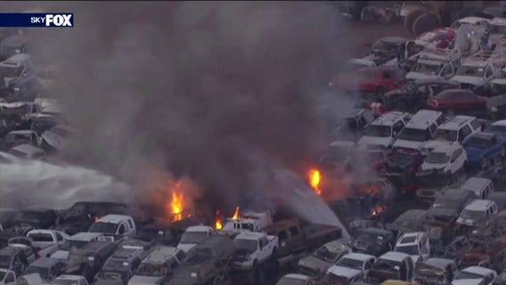 Phoenix junkyard catches on fire