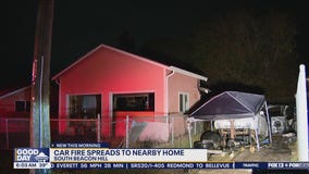 Car fire spreads to nearby home in south Seattle