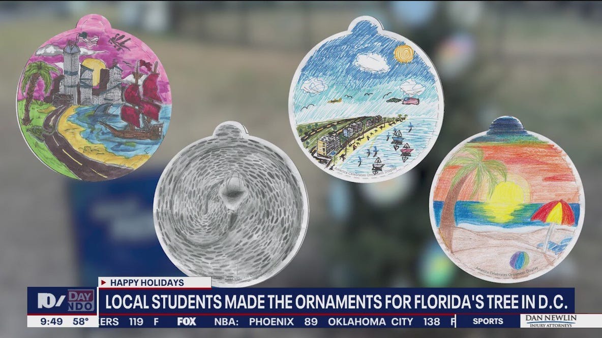 Local students design ornaments for Florida White House tree