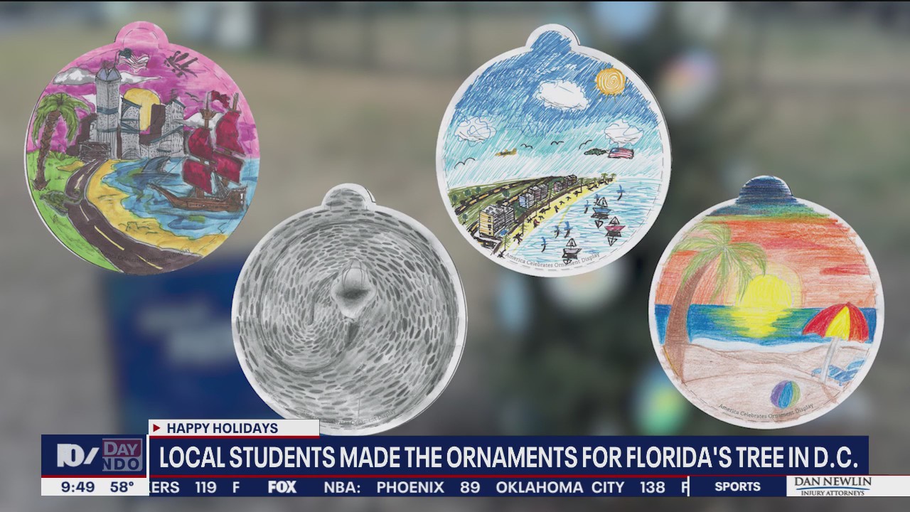 Local students design ornaments for Florida White House tree