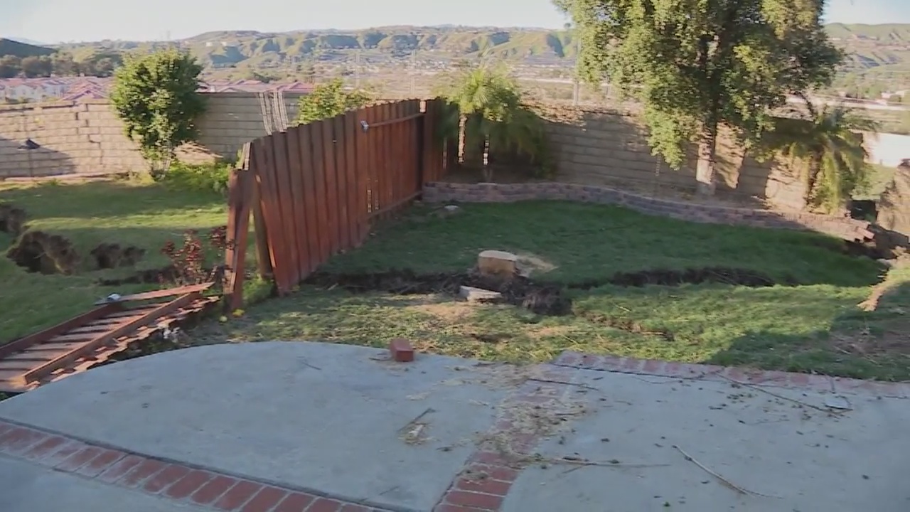 Mother left without home after backyard collapses